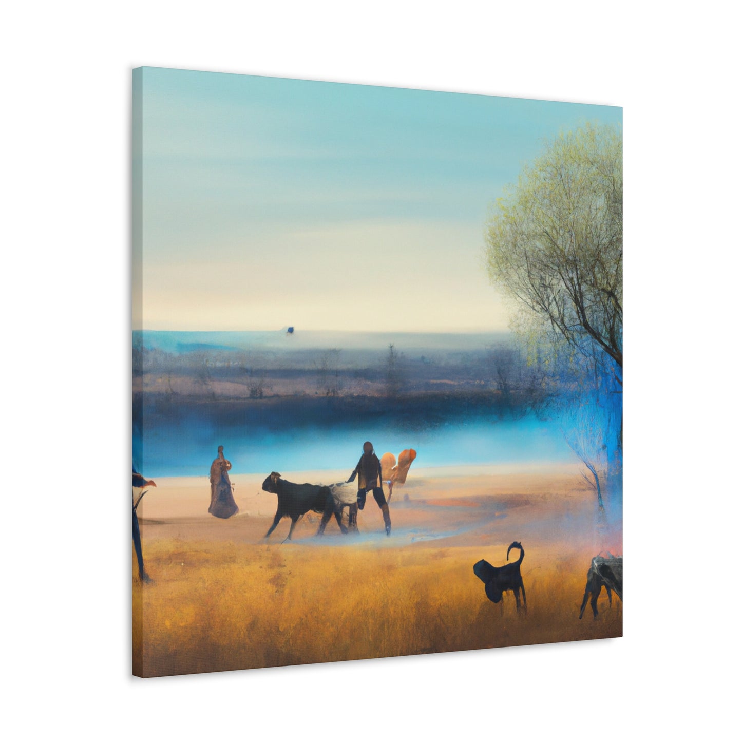 "Cattle Herding vista" - Canvas