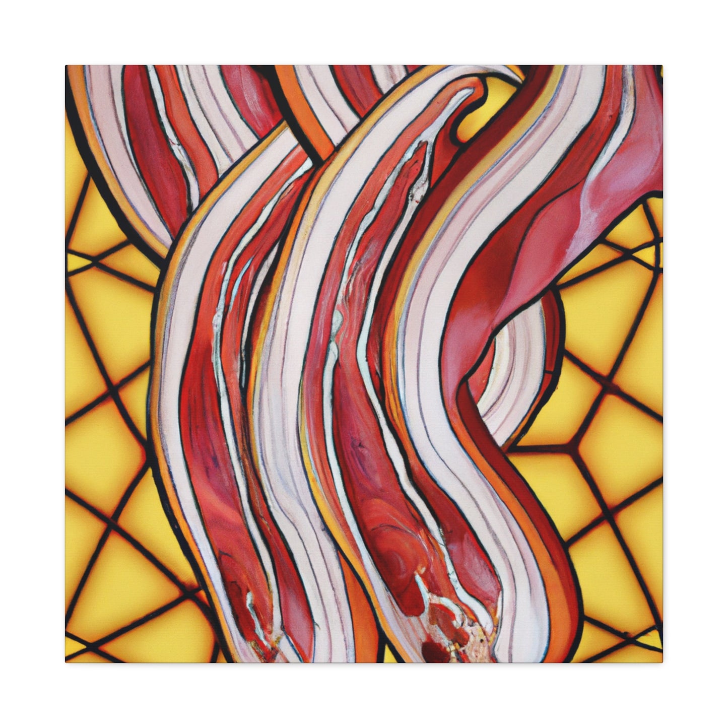 "Bacon in Art Nouveau". - Canvas