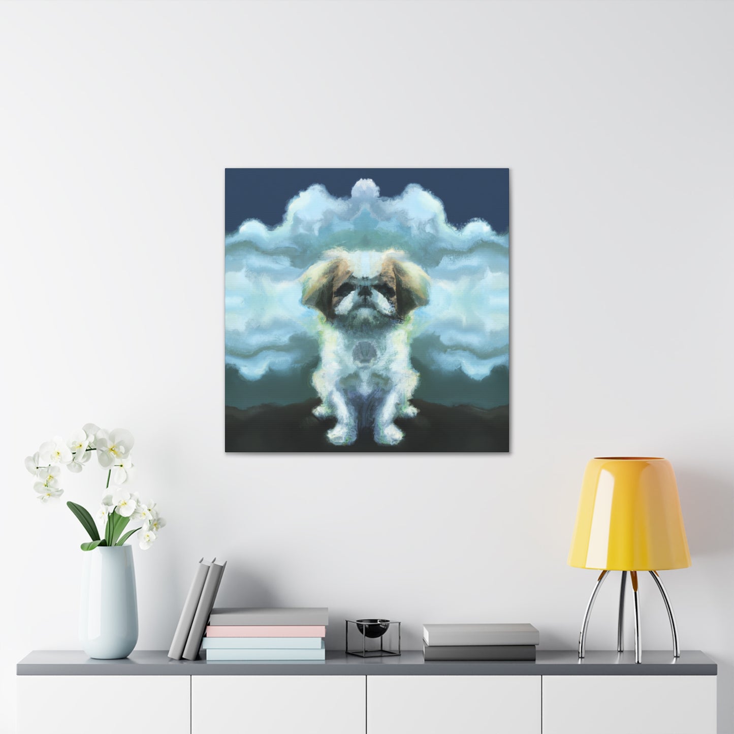 "Pekingese in Wonderland" - Canvas