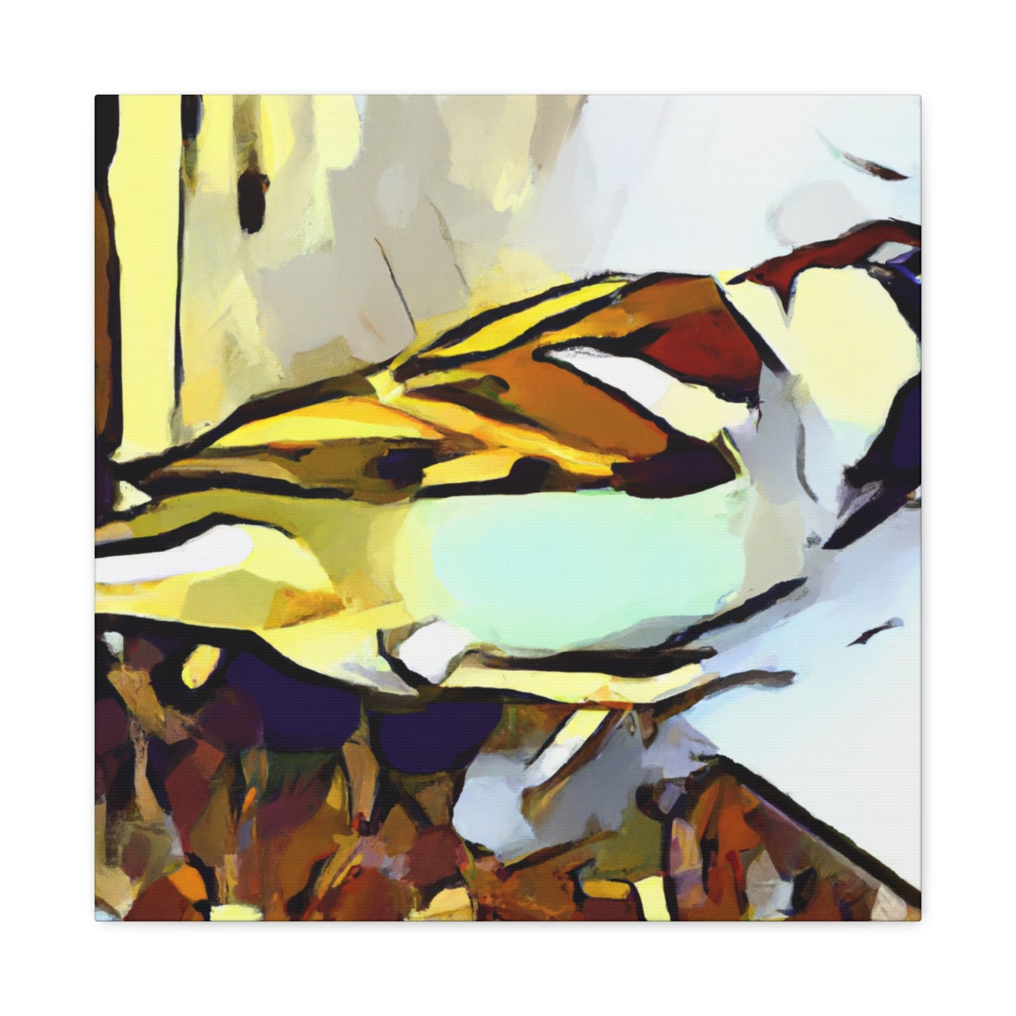 House Sparrow Abstraction - Canvas