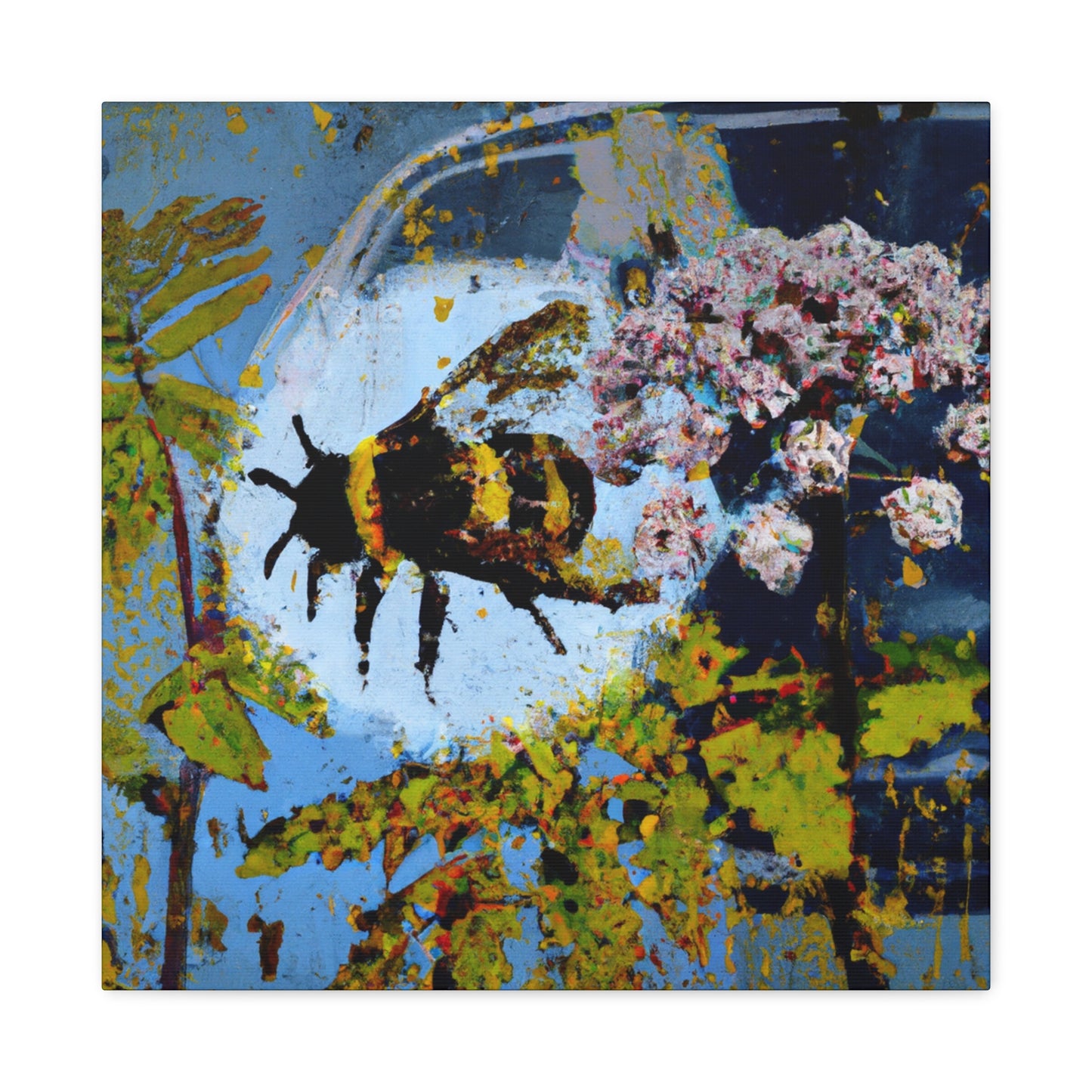 Bumblebee Buzzing Bright - Canvas