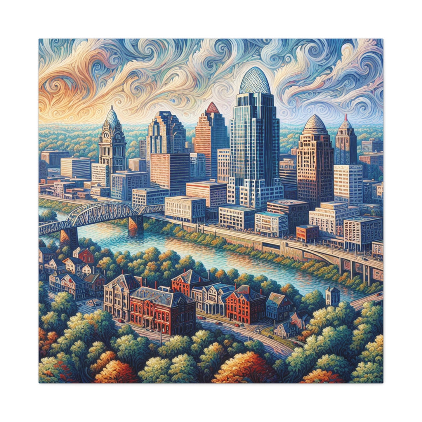 "Gilded Ohio Horizons" - Canvas