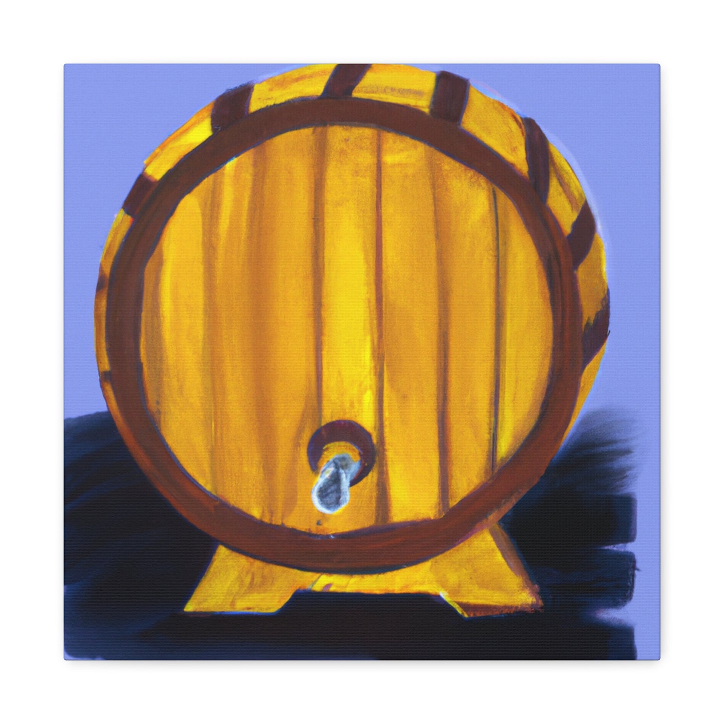 "Whiskey Barrel Minimalism" - Canvas