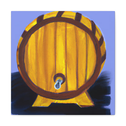 "Whiskey Barrel Minimalism" - Canvas