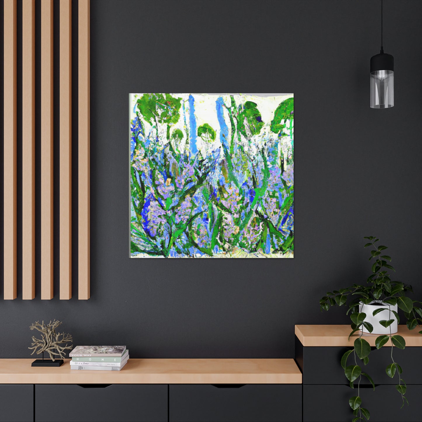 Wildflower Whimsy Abstraction - Canvas