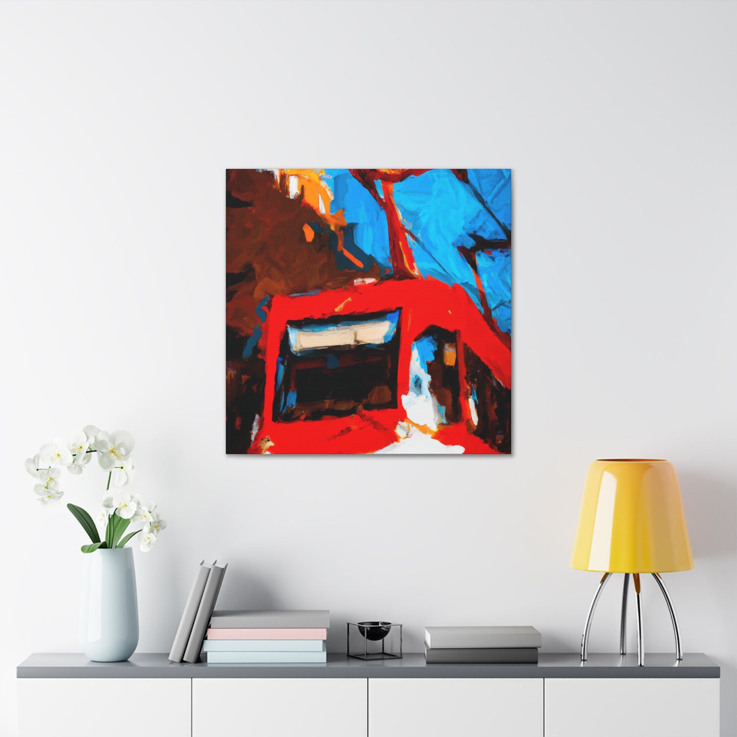 Cable Car in Flight - Canvas