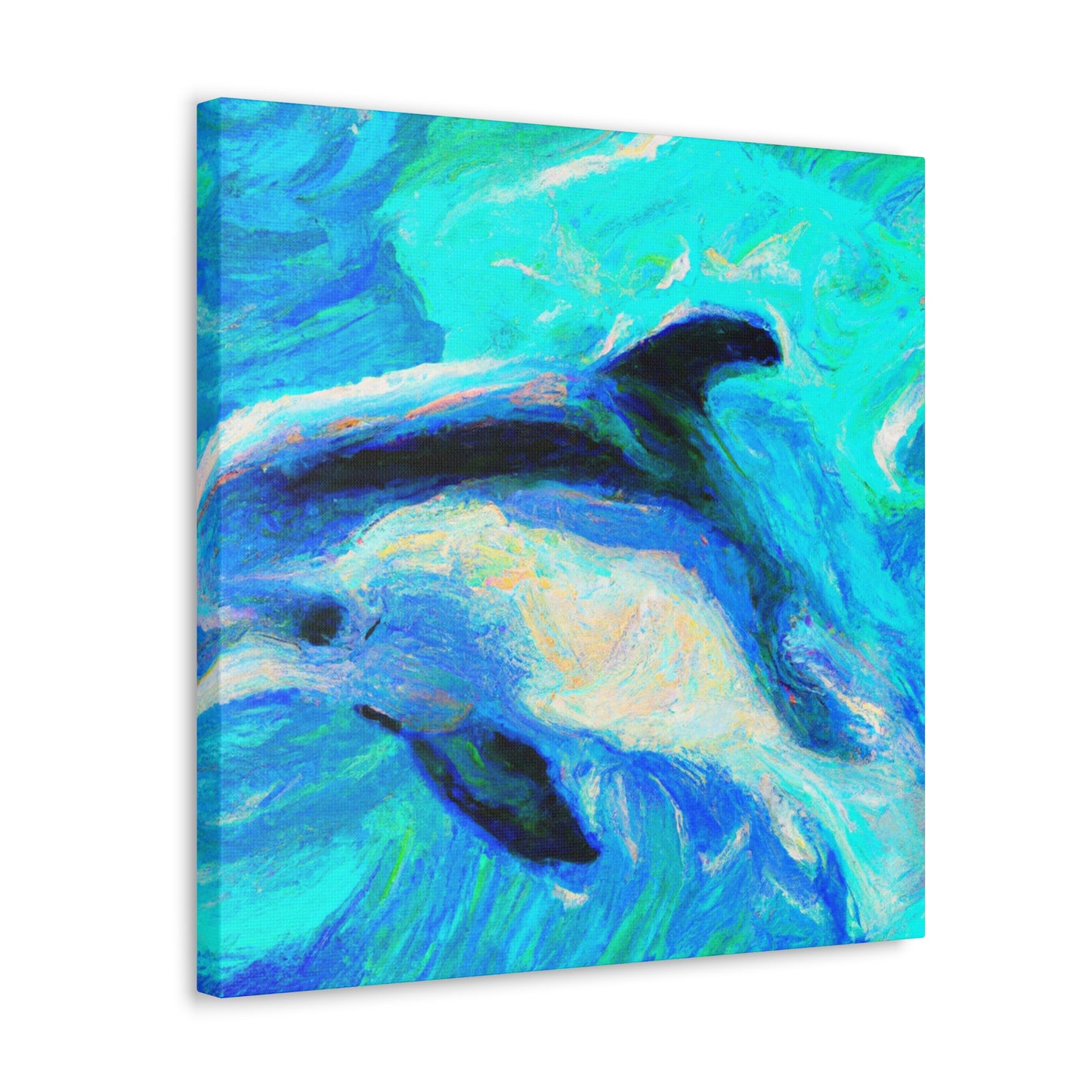 Dolphins at Playtime - Canvas