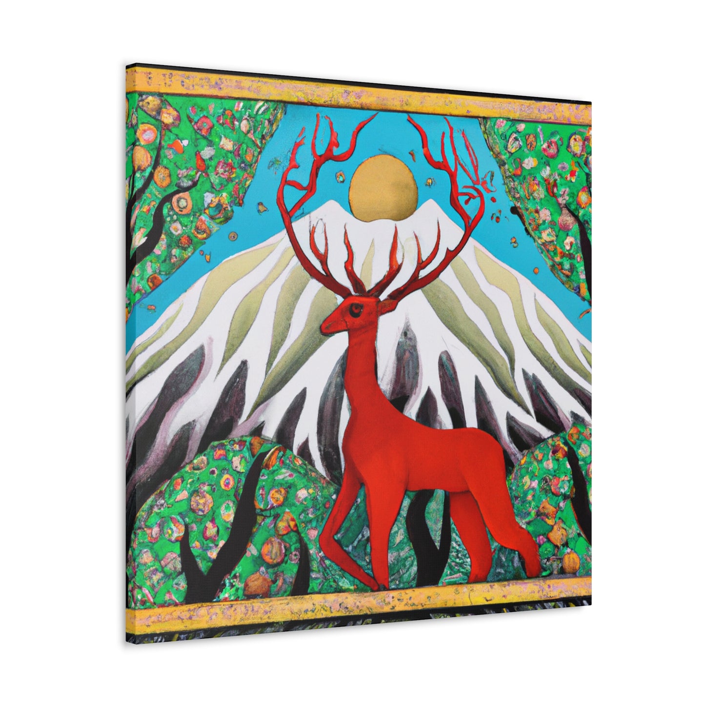 Deer in Deco Style - Canvas