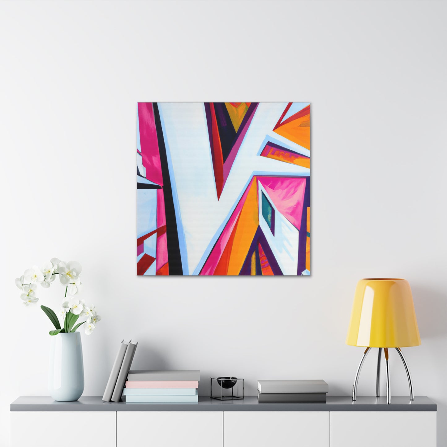 "M in Deco Splendor" - Canvas