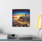 "Vibrant Urban Serenity" - Canvas