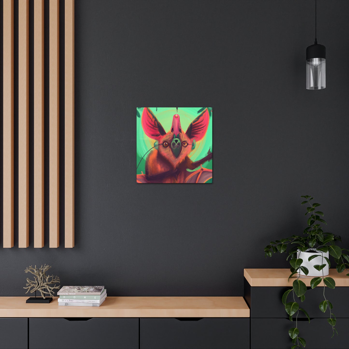 "Indian Flying Fox Soar" - Canvas