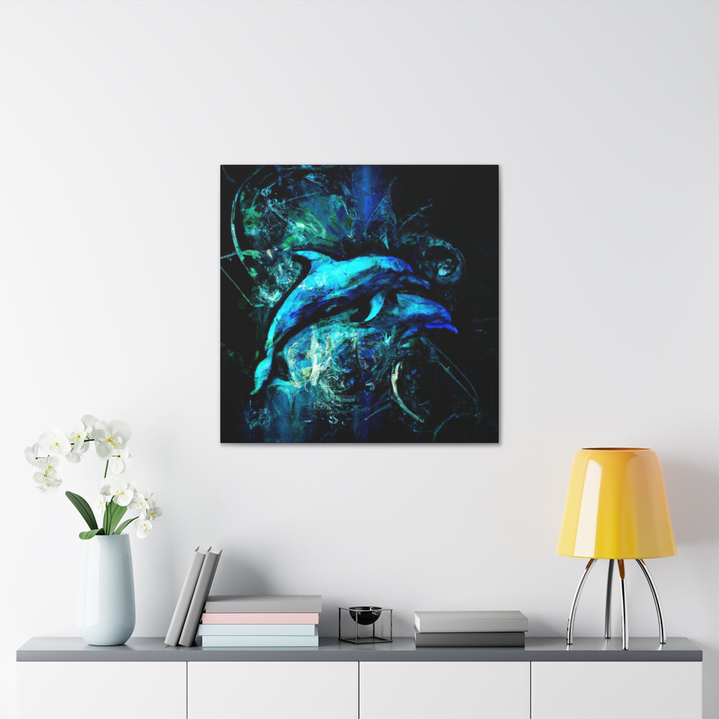 Dolphin's Glorious Dance - Canvas