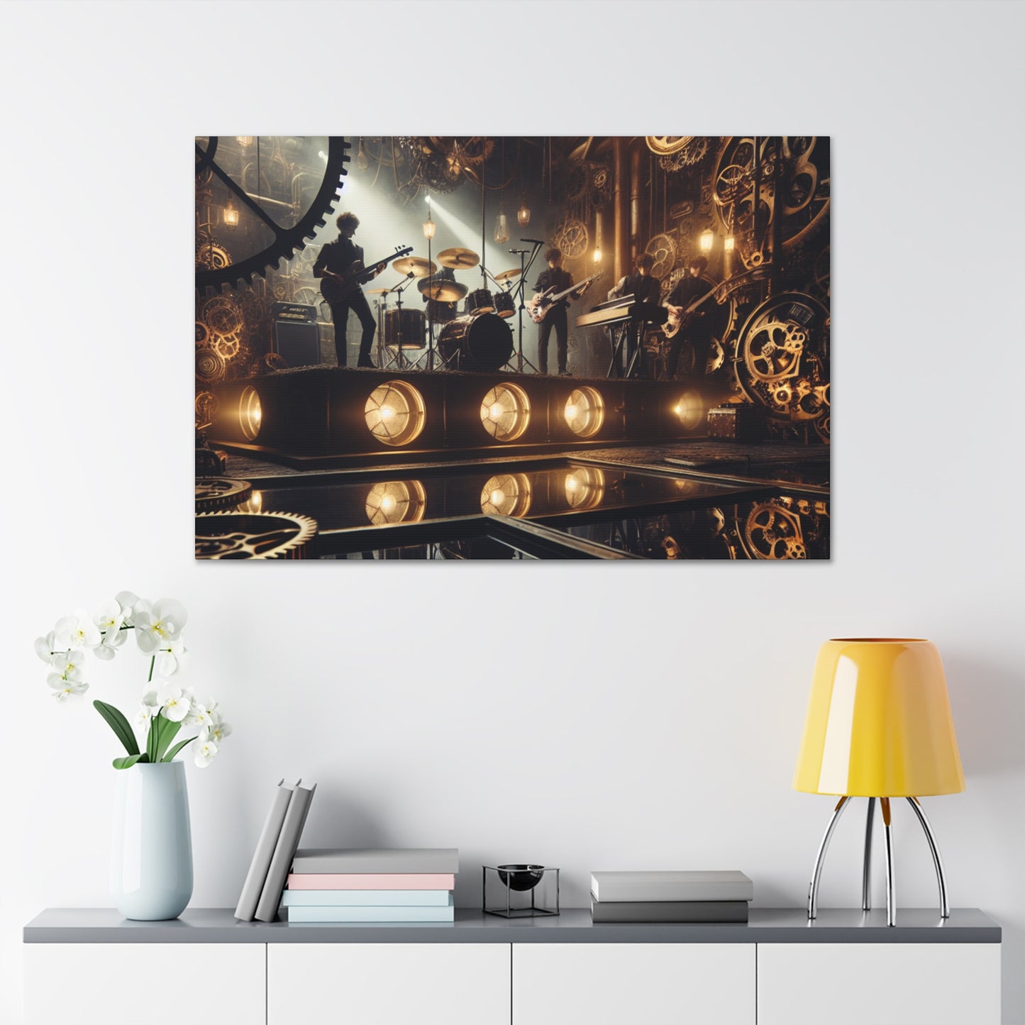 Mechanical Melodies in Motion - Canvas