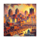 "City of Golden Horizons" - Canvas