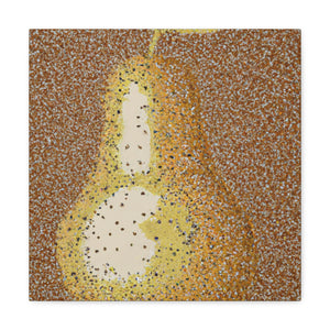 Pear in Pointsillism - Canvas