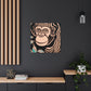 "Chimp Wisdom in Deco". - Canvas