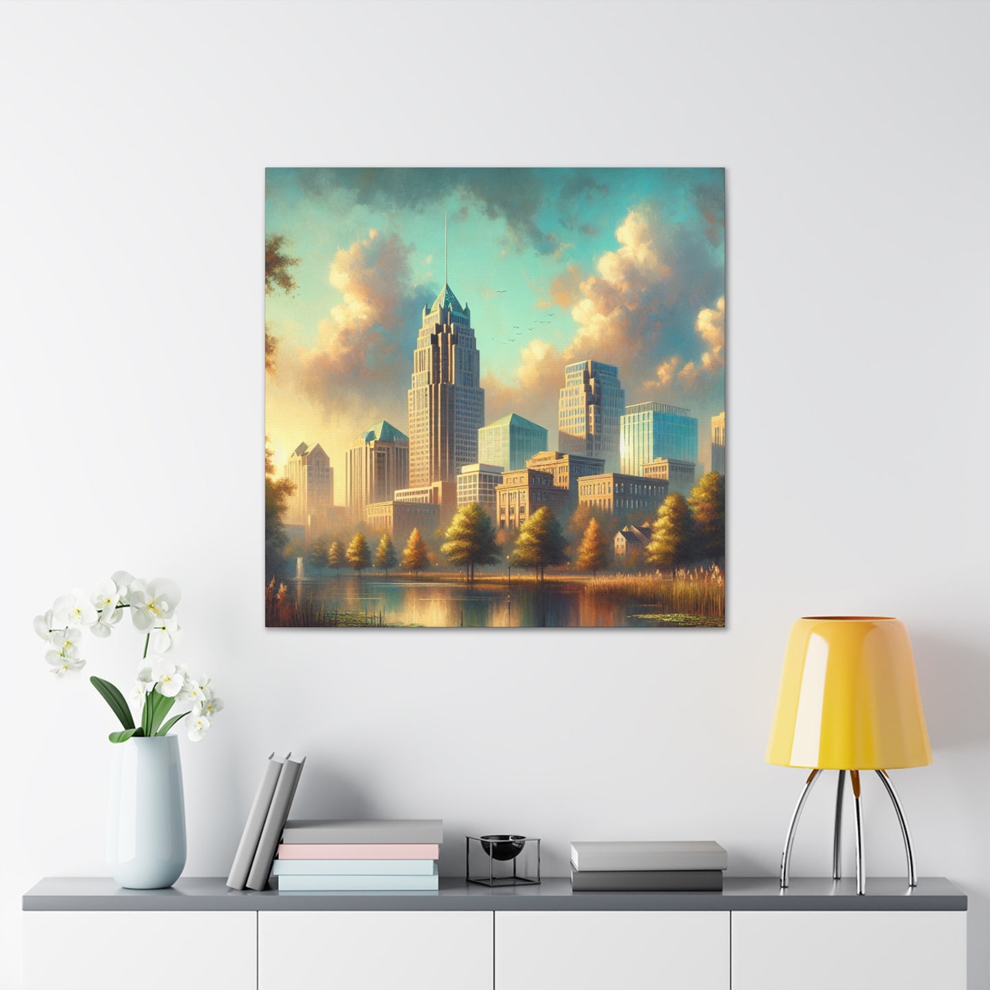 "Raleigh's Serene Southern Charm" - Canvas