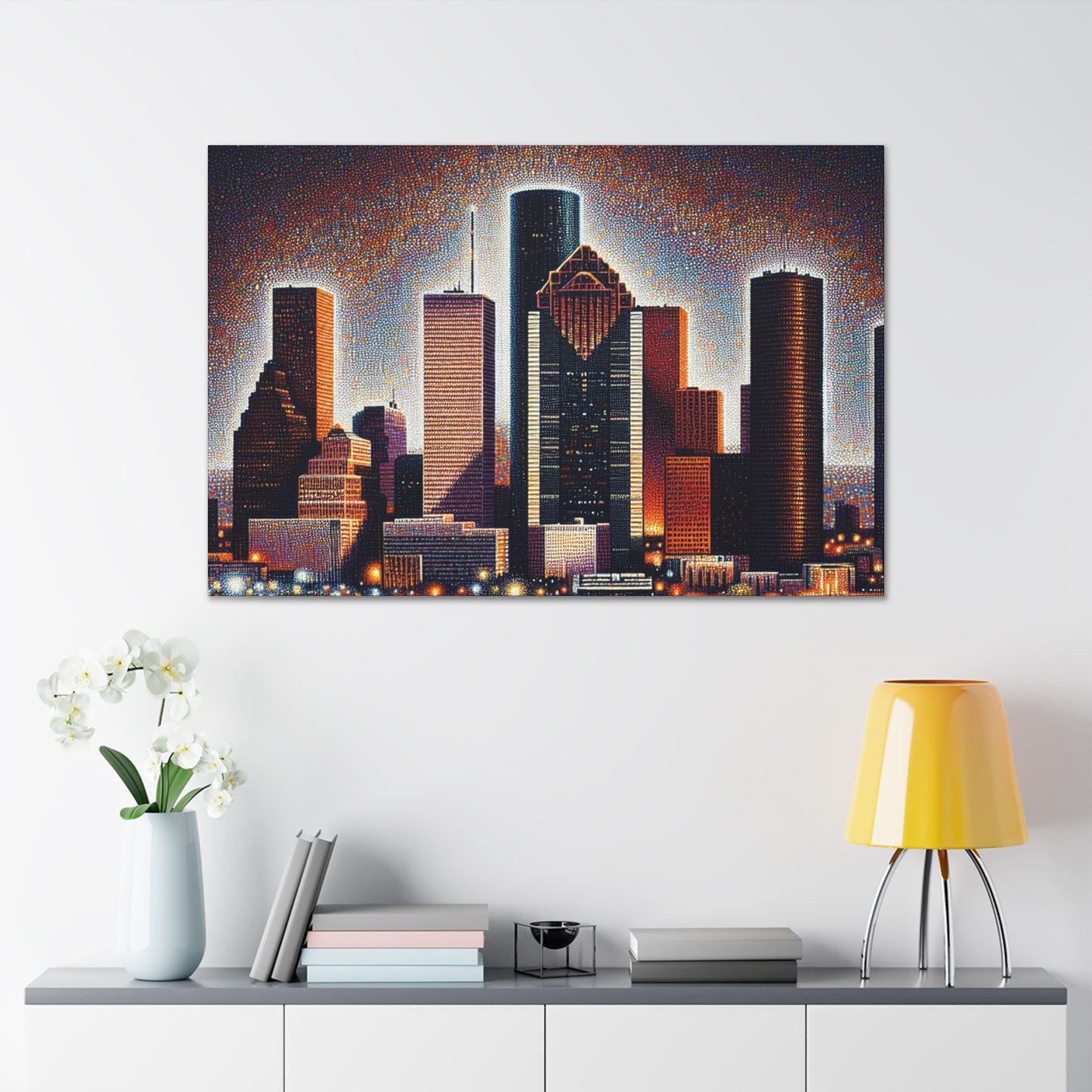 "Texan Urban Tapestry" - Canvas