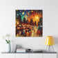 Luminescent Night Metropolis - Canvas