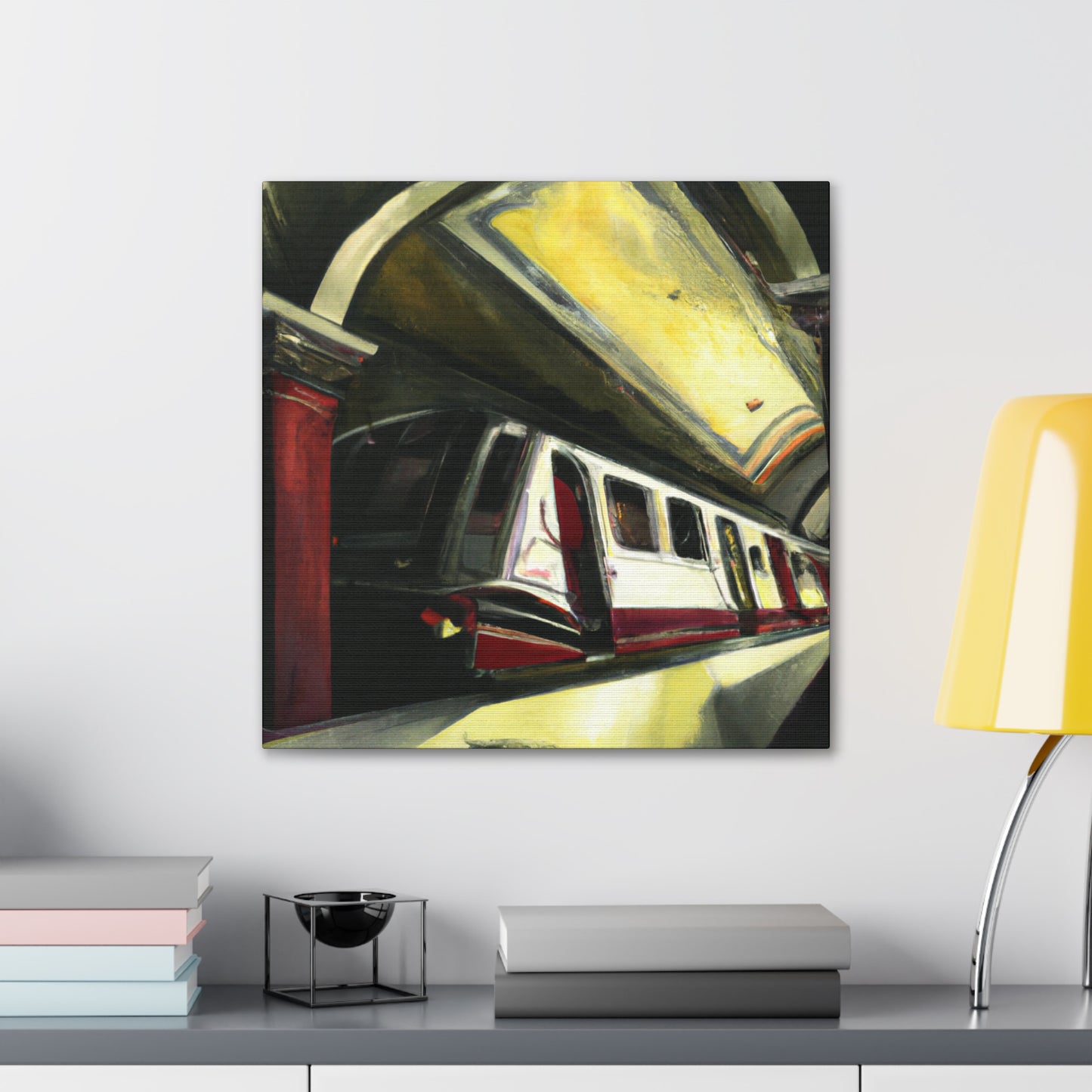 Subway Train Symphony. - Canvas