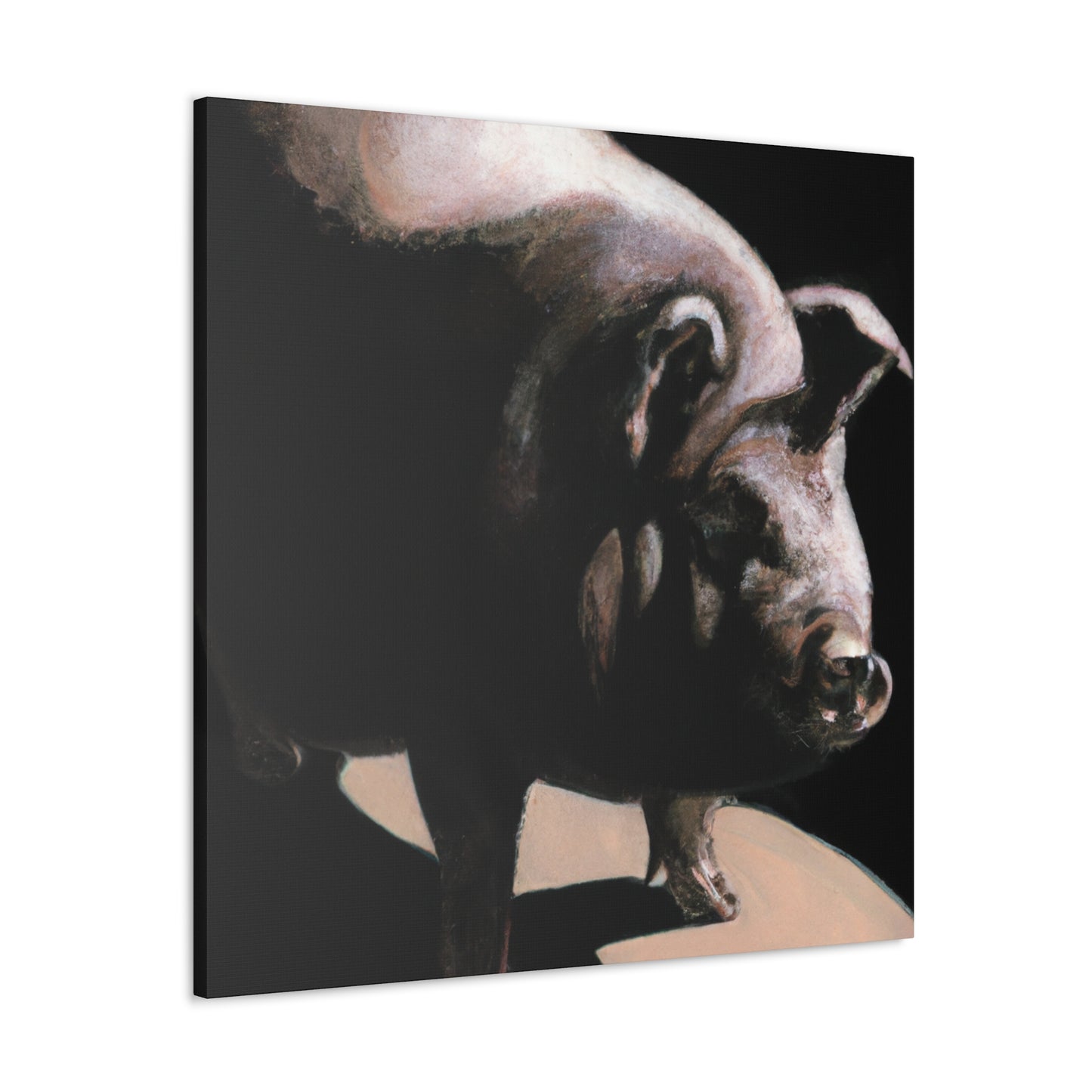 "Pot Belly Pig Euphoria" - Canvas