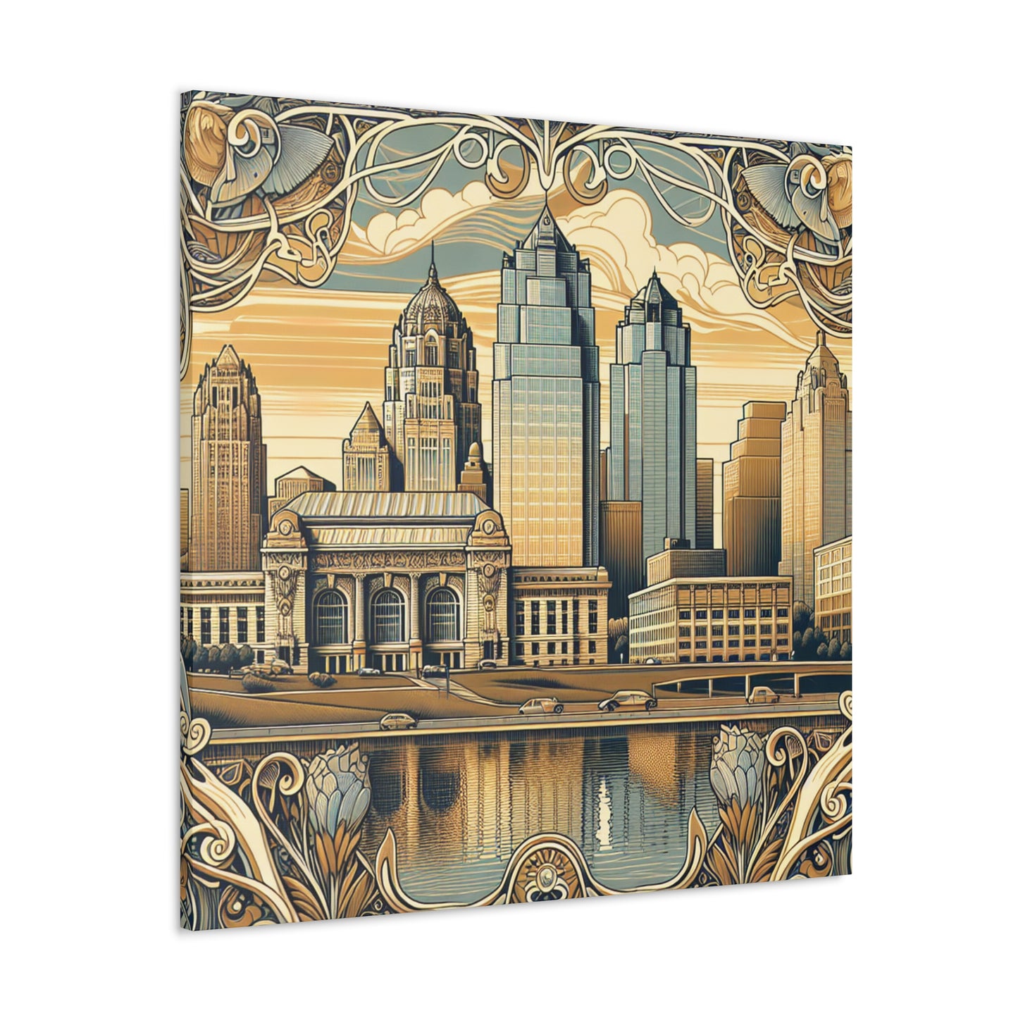 "Enchanting Prairie Metropolis" - Canvas