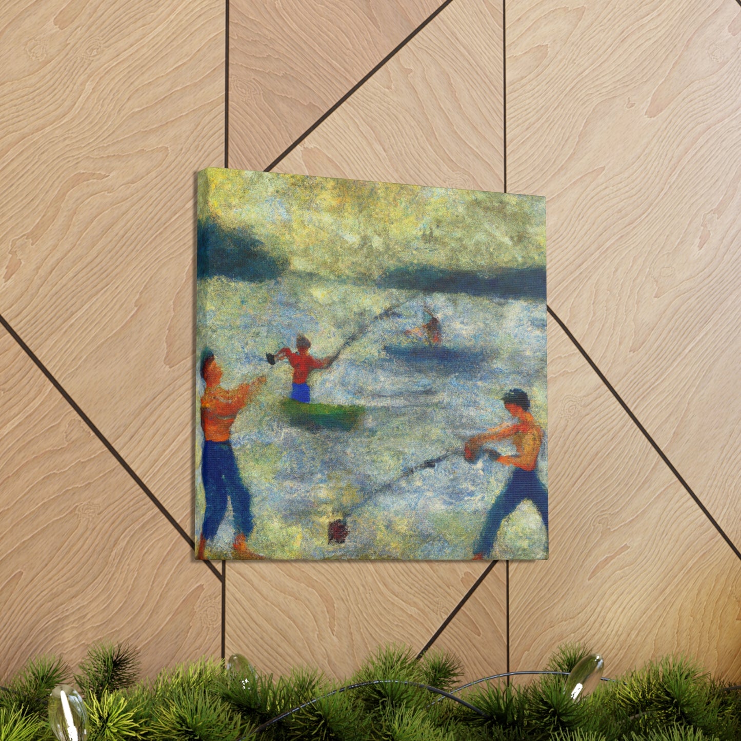 Fishing on the Banks - Canvas