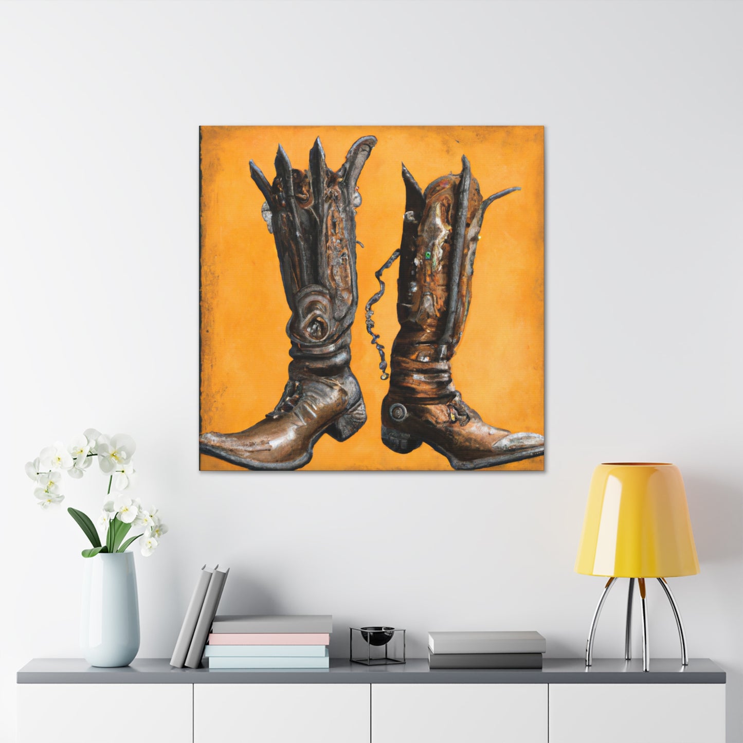 "Boots of Brass and Steel" - Canvas