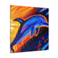 Dolphin in Fauvism - Canvas