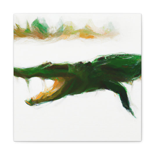 Crocodile in Splendor - Canvas