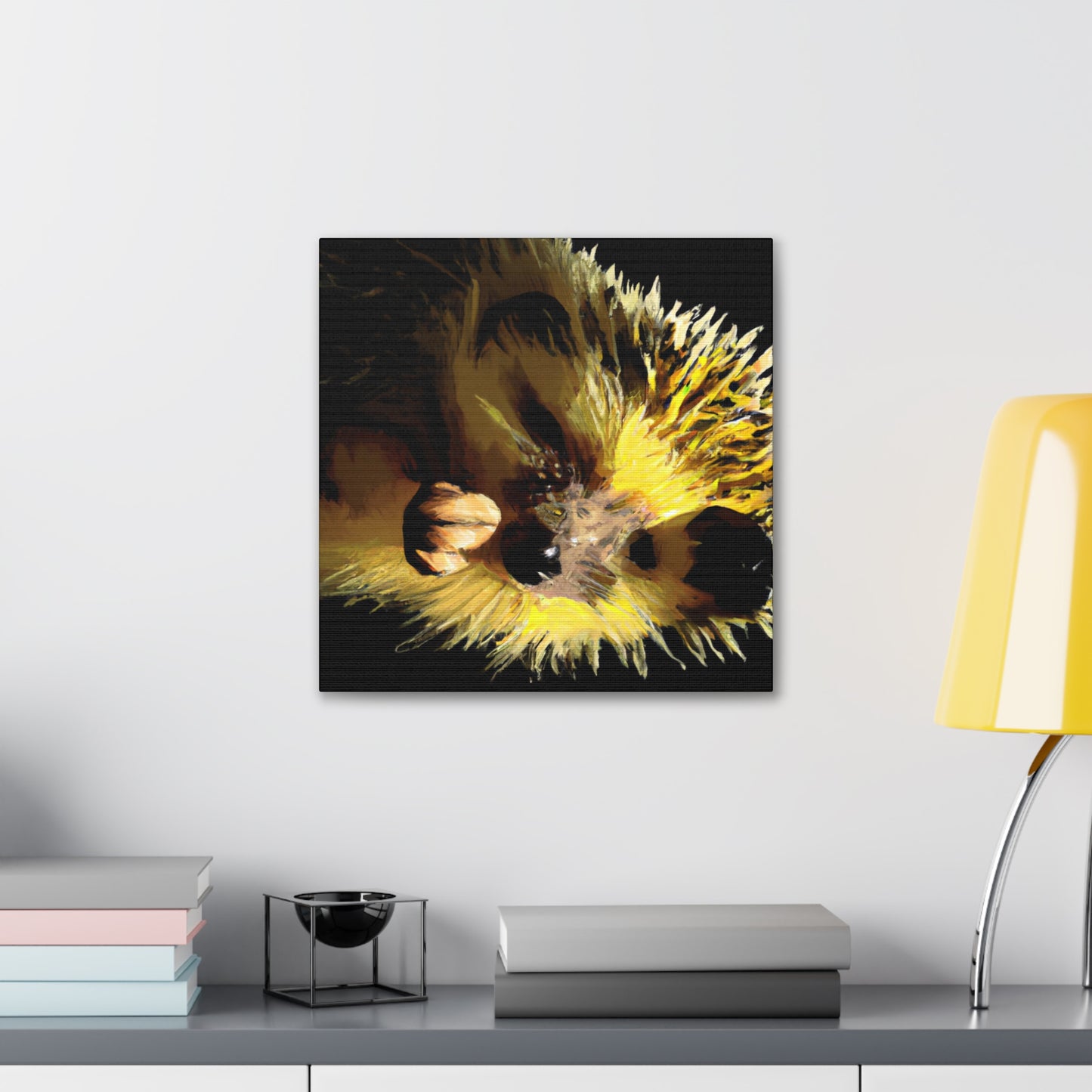 Hedgehog In Autumn Colors - Canvas