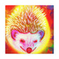 Hedgehog in Bloom. - Canvas