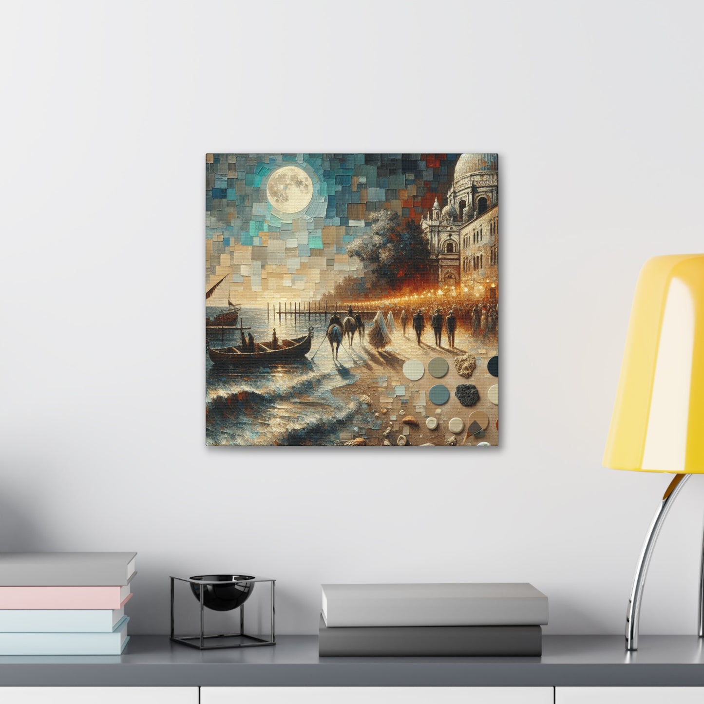 "Luminous Shore Revelry" - Canvas