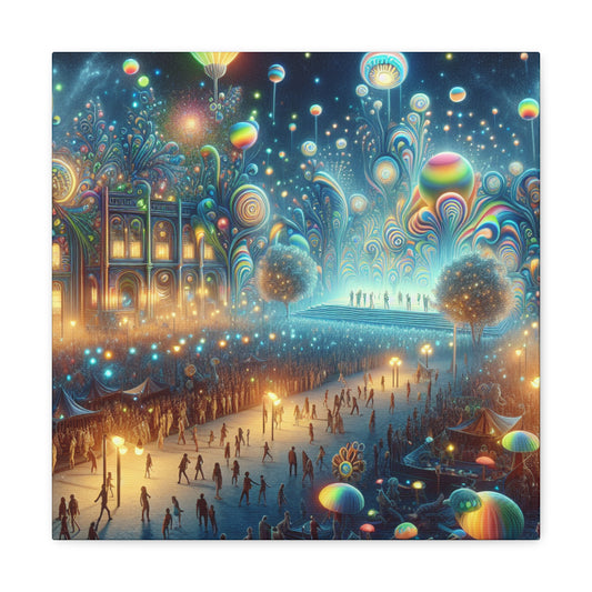 "Whimsical Carnival Revival" - Canvas