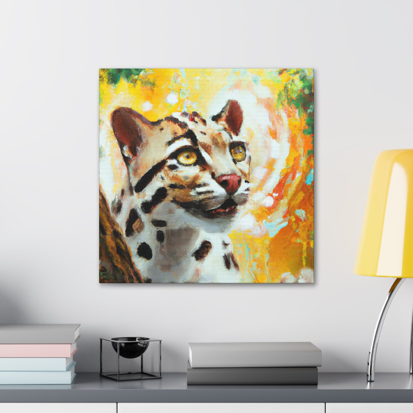 Clouded Leopard Obscured - Canvas