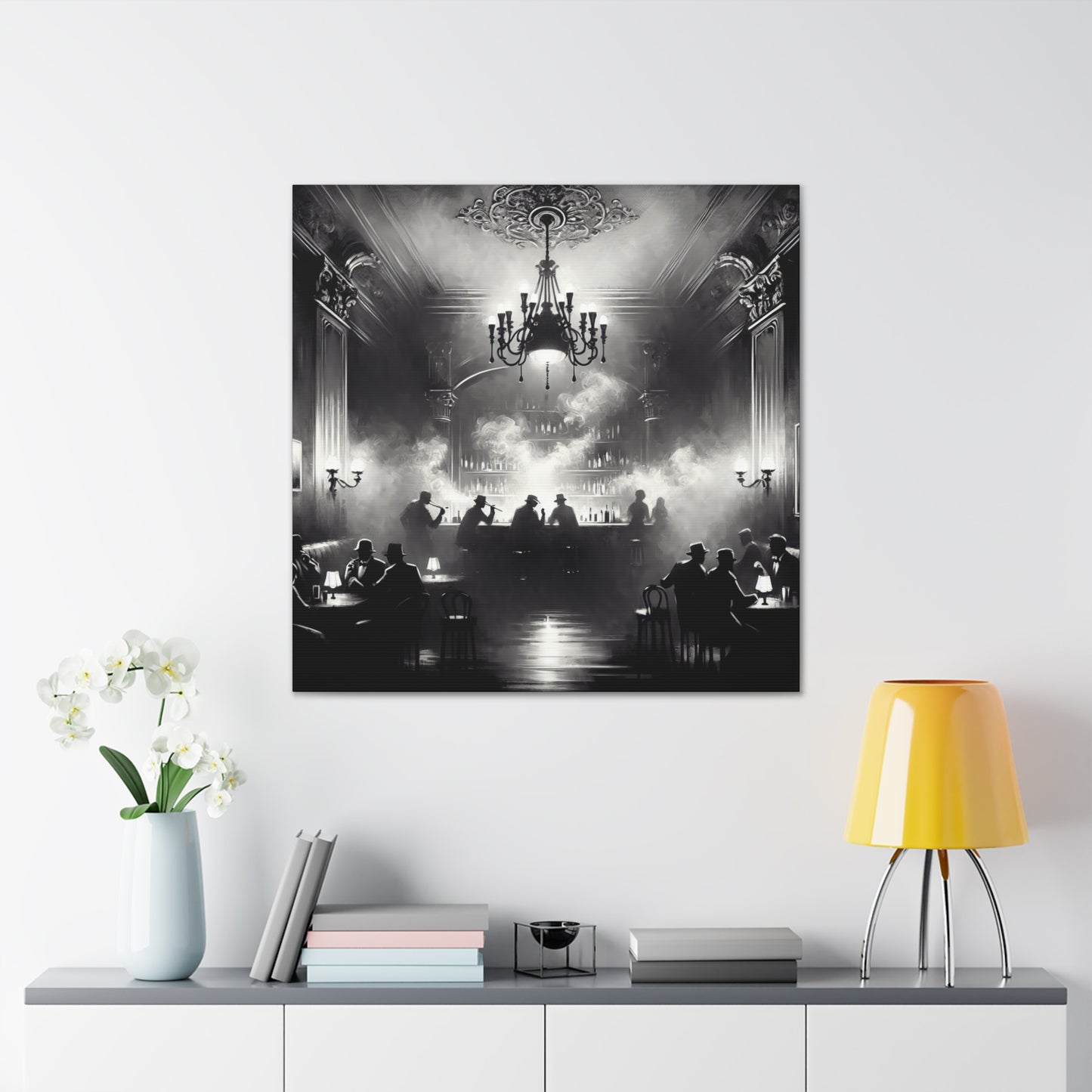 Misty Tavern Revelry - Canvas