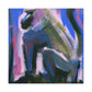 "Baboon in Abstract Color" - Canvas