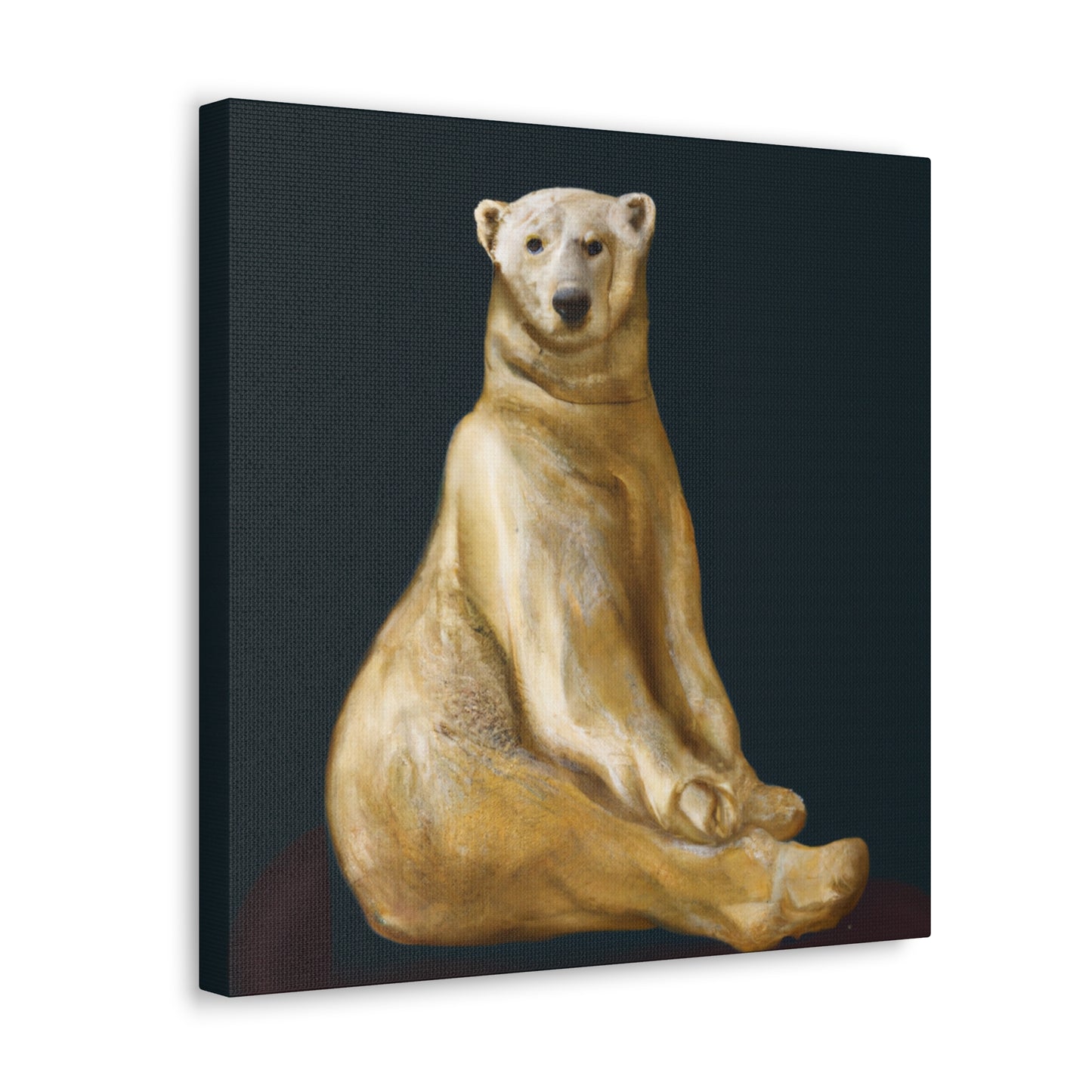 Polar Bear Majesty Unveiled - Canvas