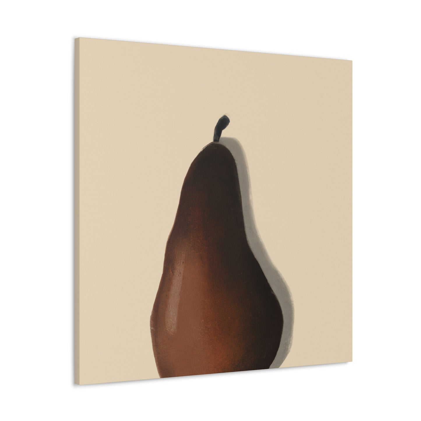 "Pear Minimalism Abstraction" - Canvas