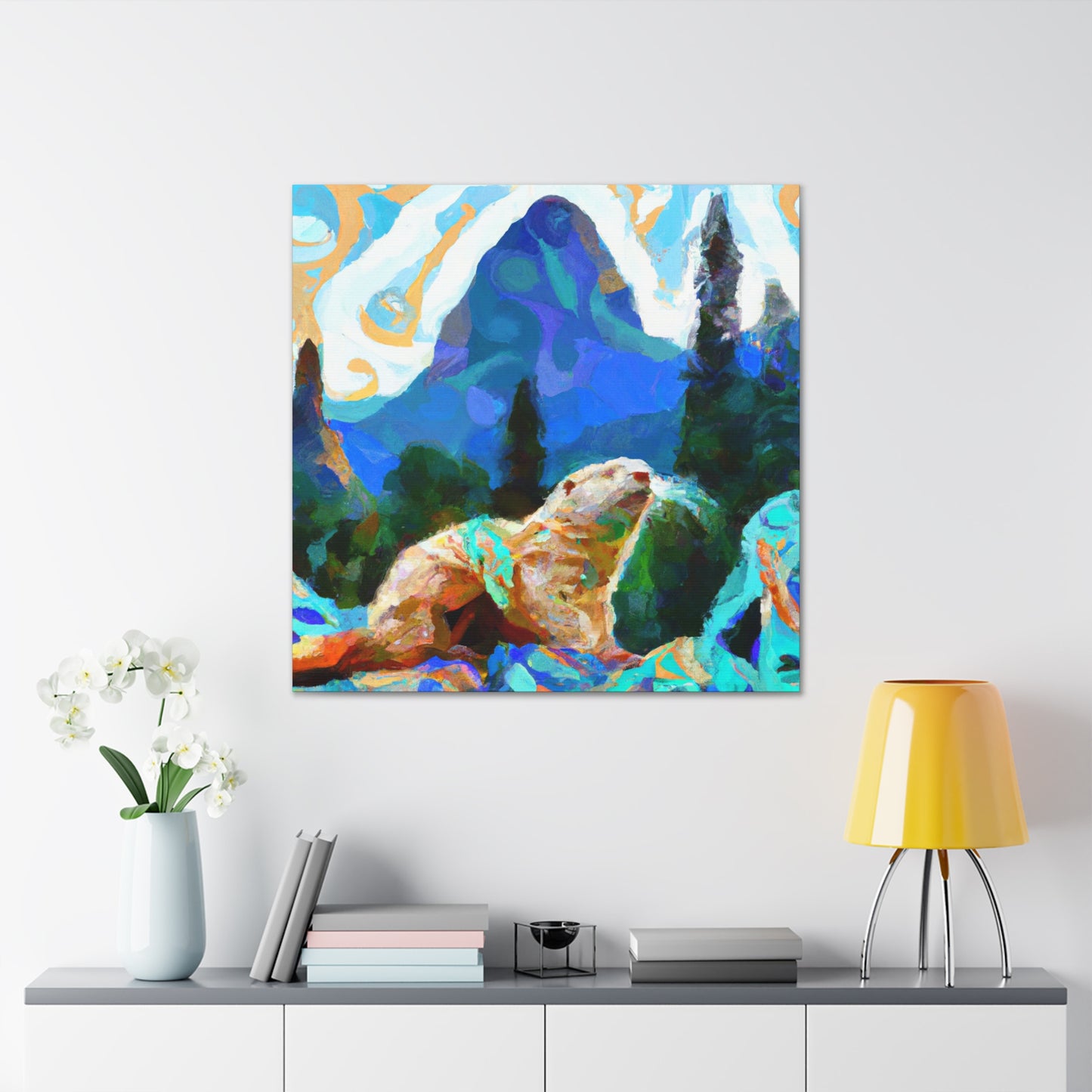 Otter in Impressionism - Canvas