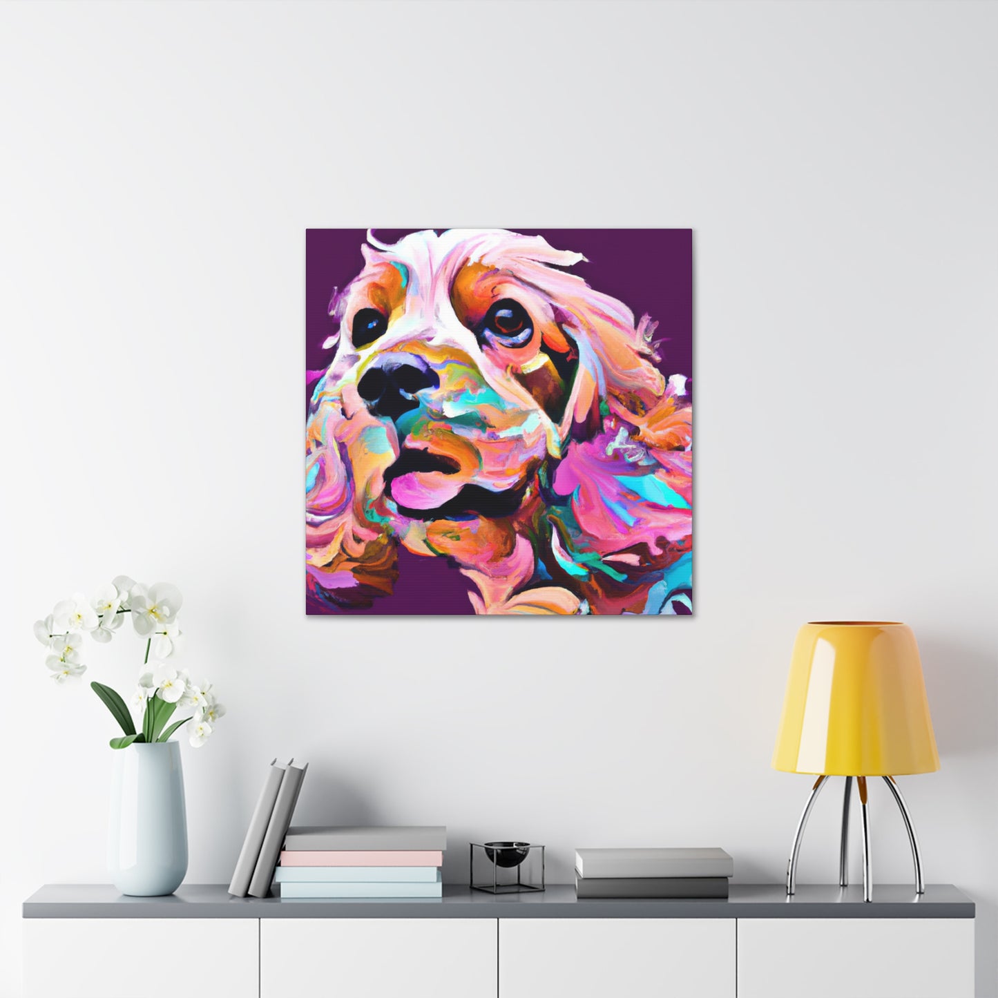 "Spaniel in the Wilderness" - Canvas