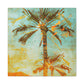 "Palm Trees at Sunset" - Canvas