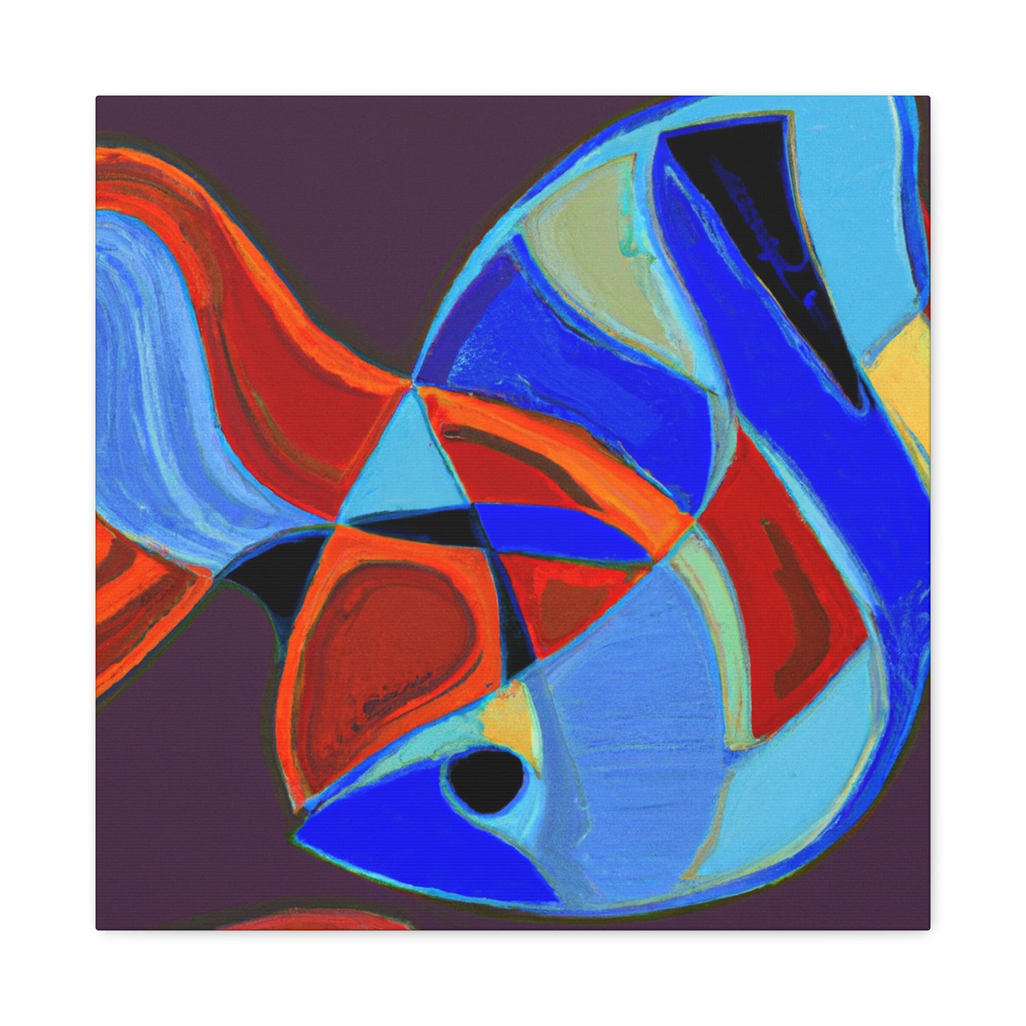 "Rainbow Fish Reflection" - Canvas