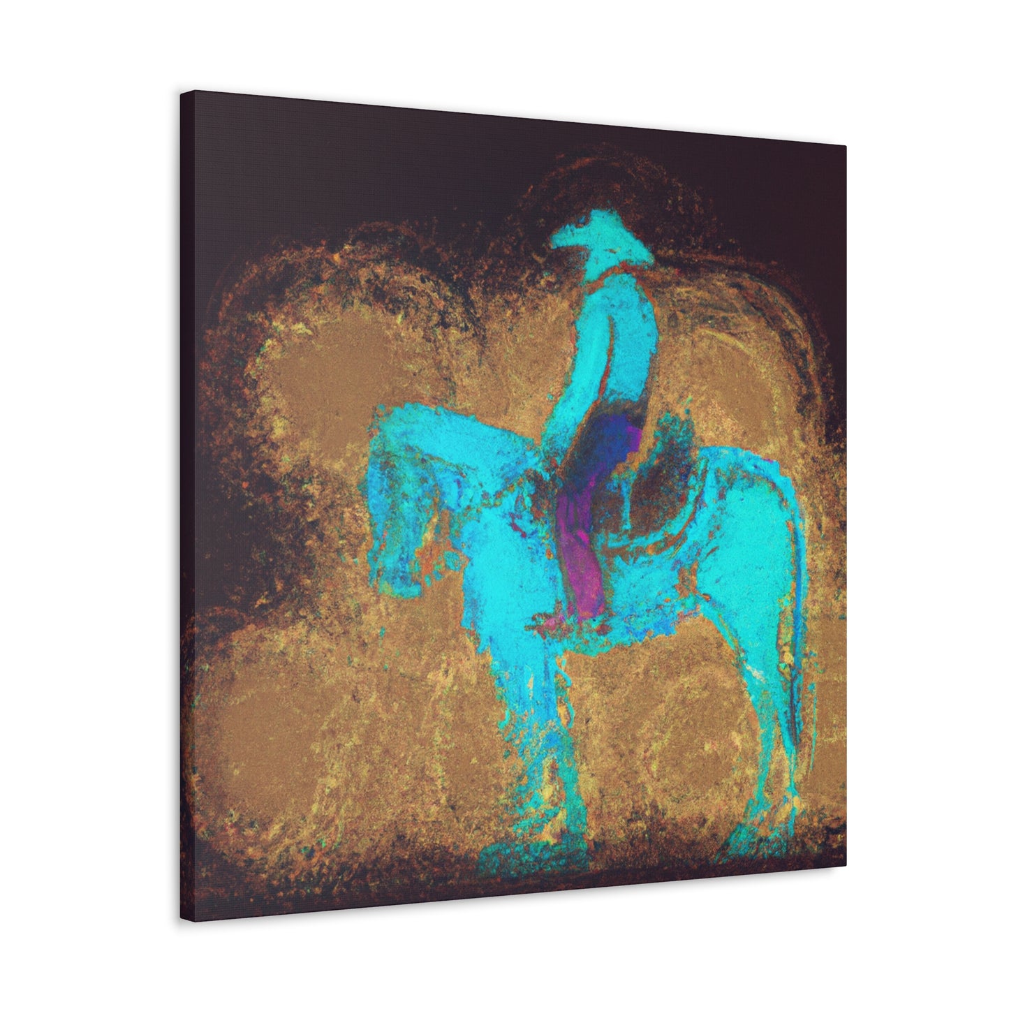 Saddle on the Plains - Canvas