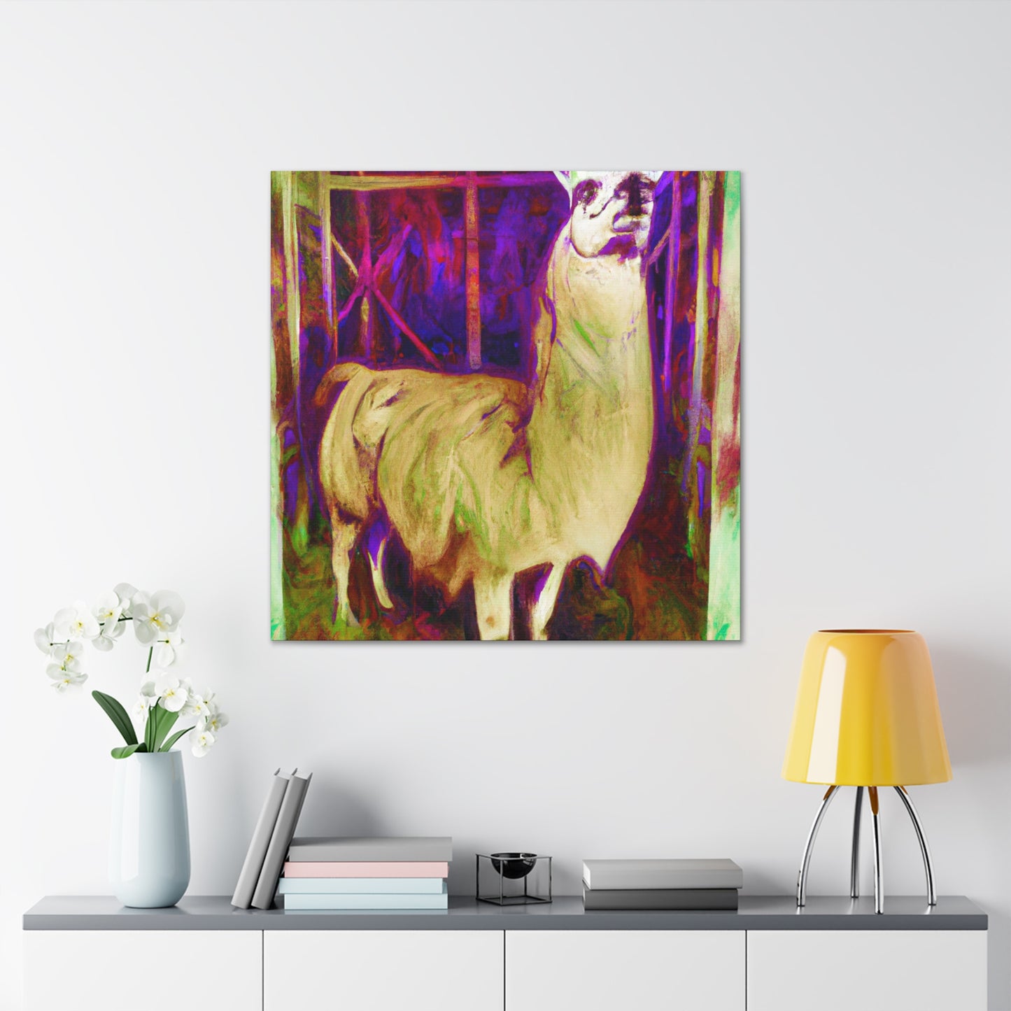 Llama Majestic Splendor - Canvas