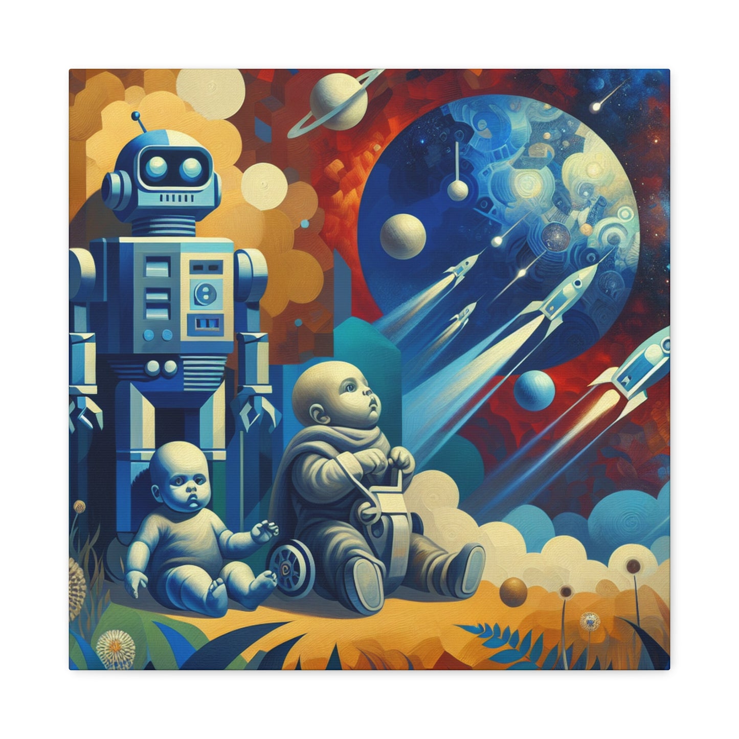 "Robotic Cosmo Explorations" - Canvas