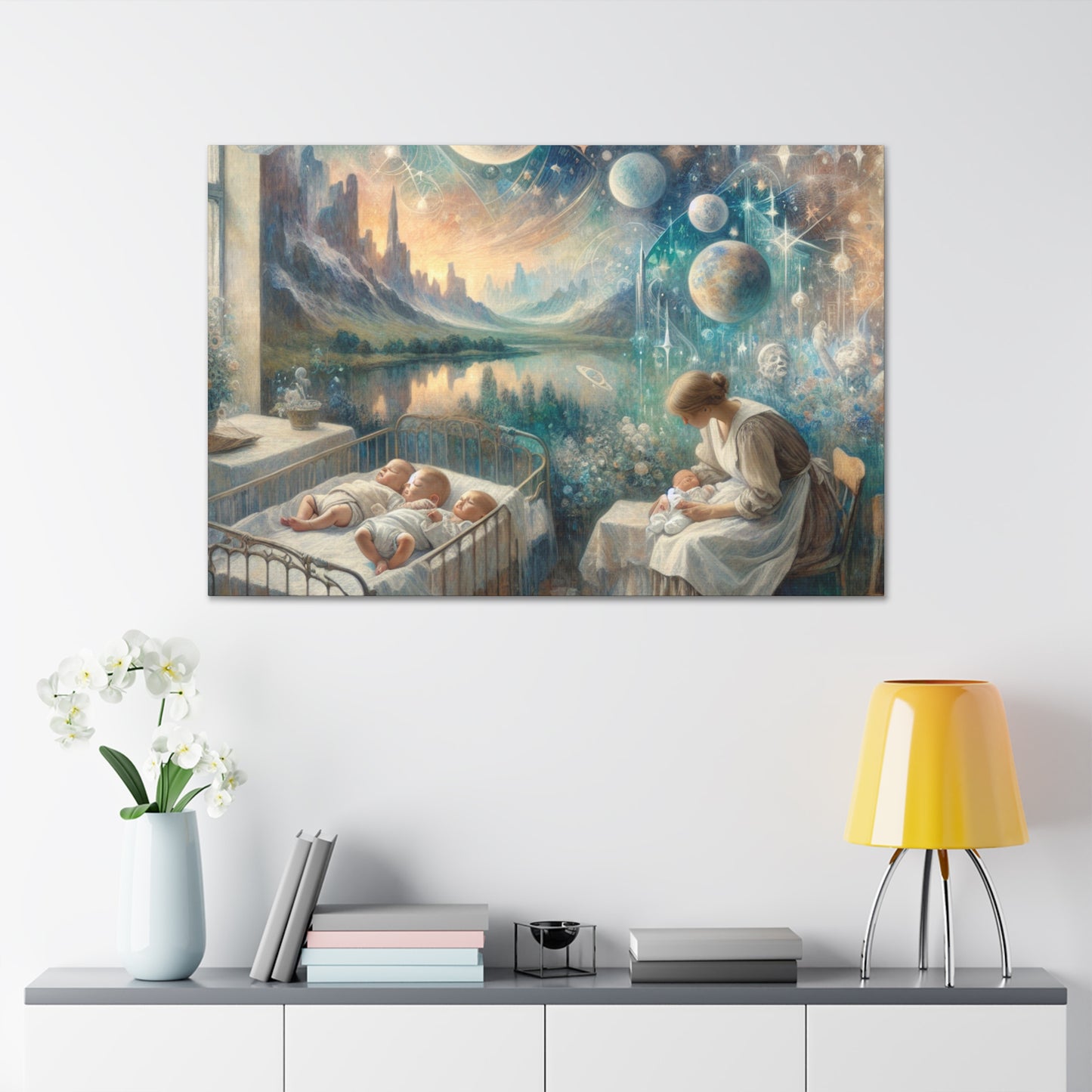 Ethereal Cosmos Awakening - Canvas