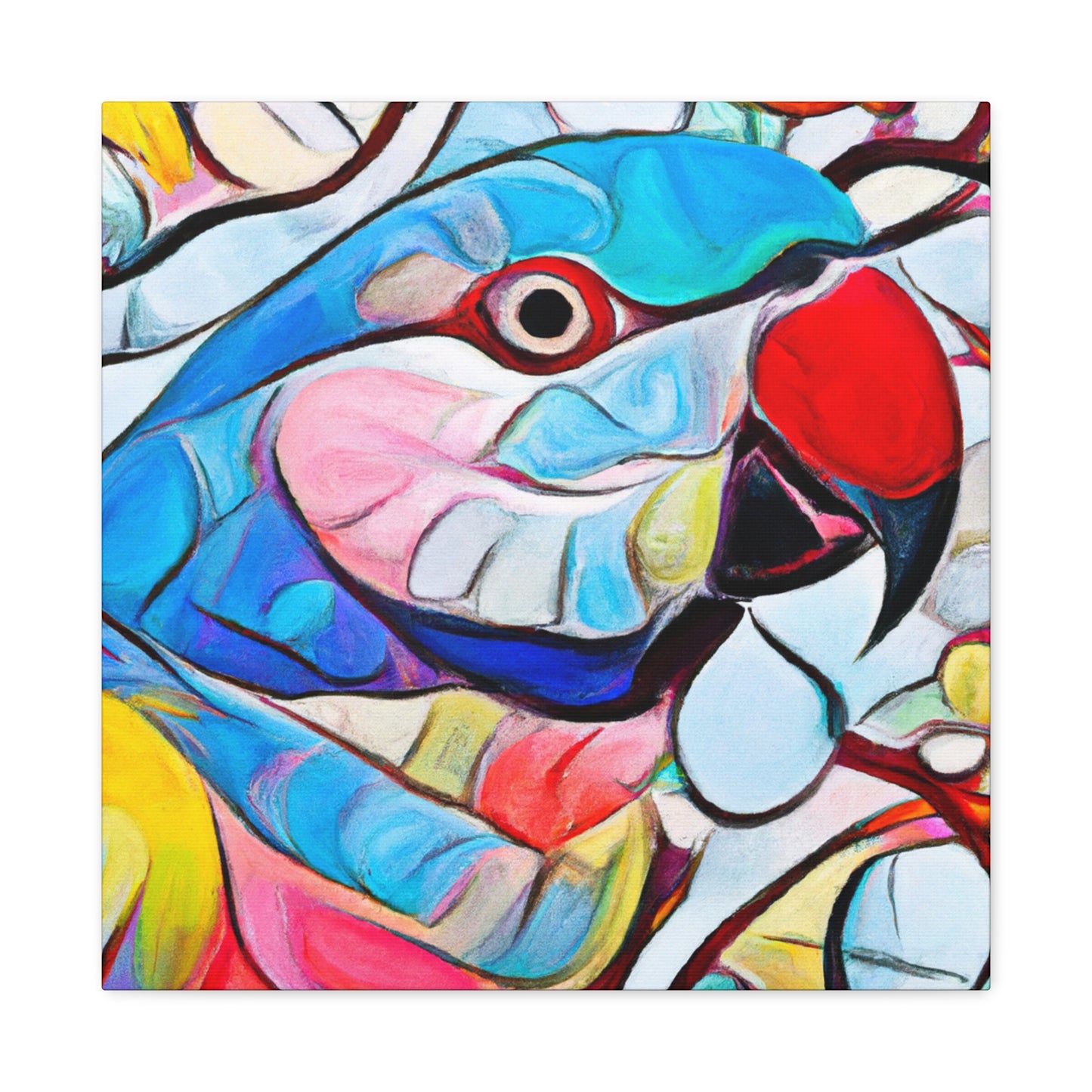 Lovebirds in Harmony - Canvas