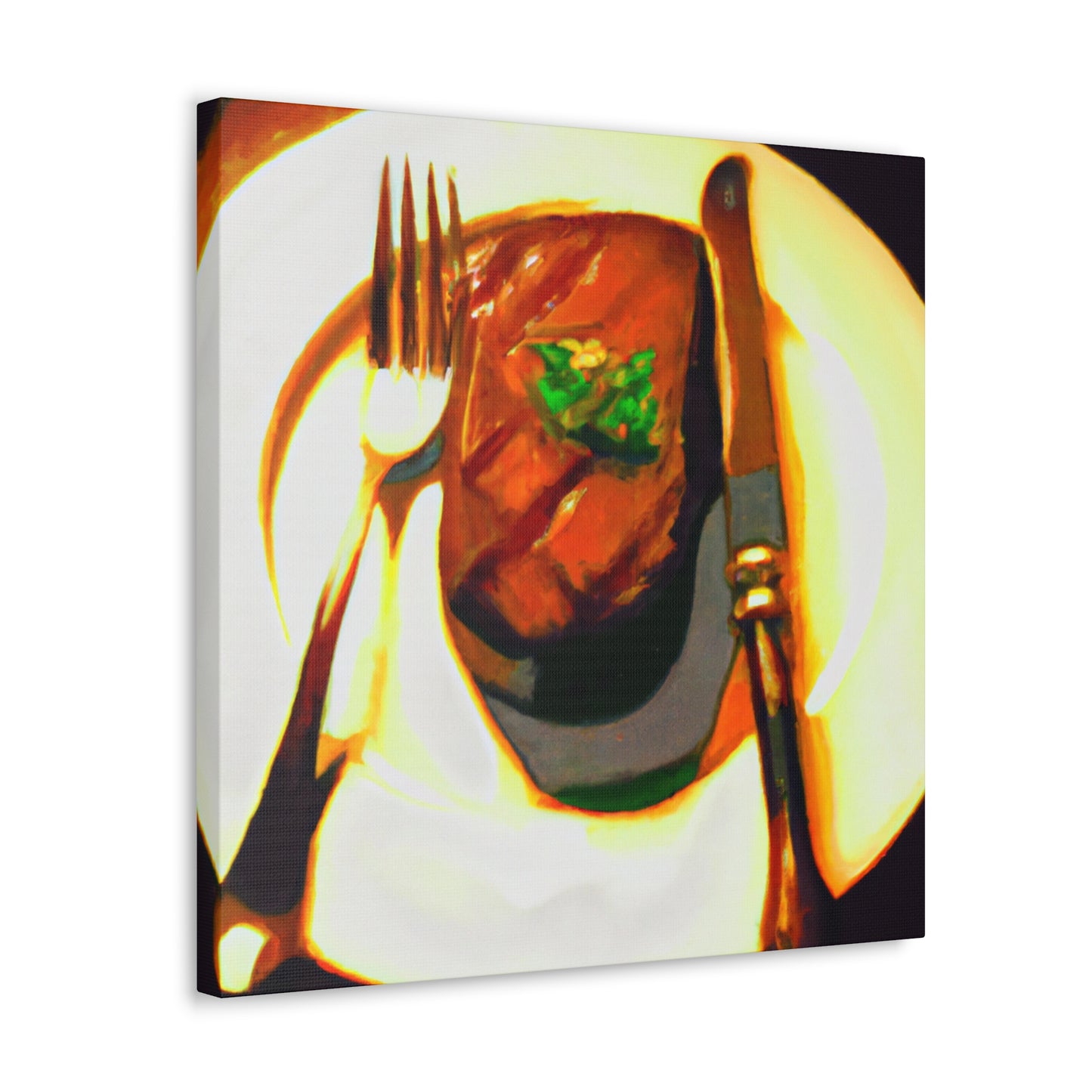 "Steak Sizzling Supremacy" - Canvas