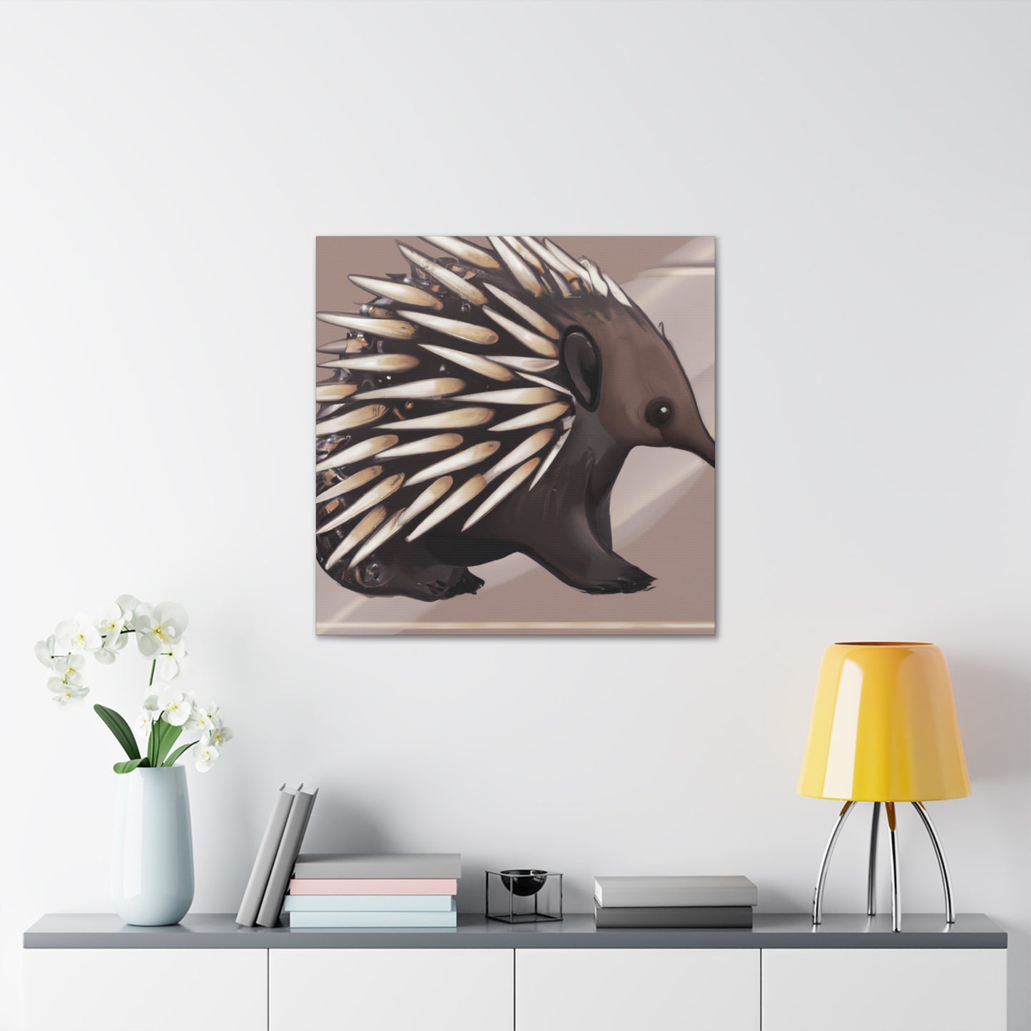 "Echidna in Art Deco" - Canvas